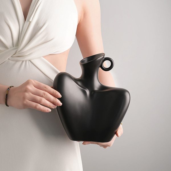 Behanmei Wabi-Sabi Style Human Art Flower Vase