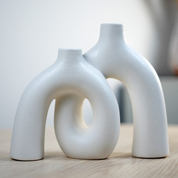 Couple Vase Hydroponic Stoneware Vase